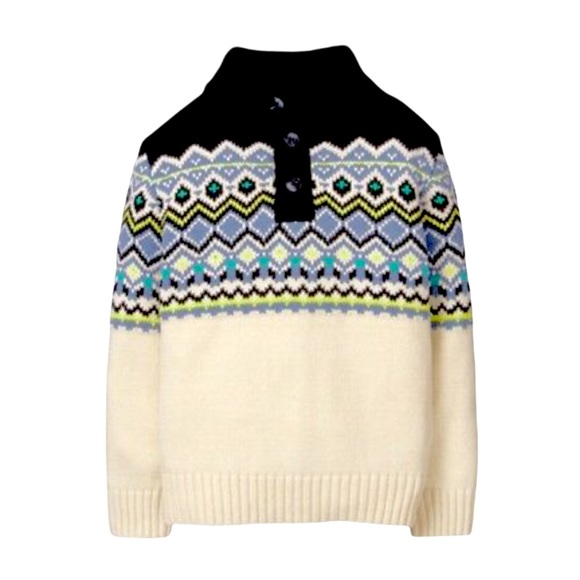 Gymboree Winter Fair Isle Cotton Galactic Sweater Size 18-24 Months - Picture 1 of 13